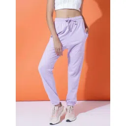 MKH Purple Regular Fit Sports Trackpants-picture-14
