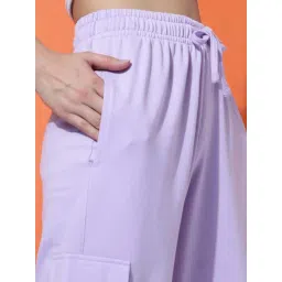 MKH Purple Regular Fit Trackpants image 5