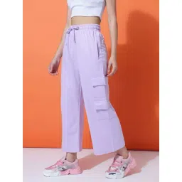 MKH Purple Regular Fit Trackpants image 3