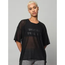 MKH Typography Drop-Shoulder Sleeves Printed Dri-FIT Relaxed Fit Sports T-shirt-picture-34