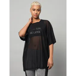 MKH Typography Drop-Shoulder Sleeves Printed Dri-FIT Relaxed Fit Sports T-shirt-picture-23