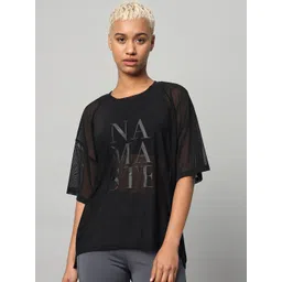 MKH Typography Drop-Shoulder Sleeves Printed Dri-FIT Relaxed Fit Sports T-shirt-picture-17
