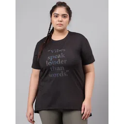 MKH Typography Printed Plus Size Drop Shoulder Sleeves Relaxed Fit Dri-FIT Sports T-shirt-picture-29