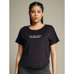 MKH Typography Printed Round Neck Short Sleeve Relaxed Fit T-shirt-picture-24