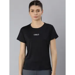 MKH Women Black Typography Dri-FIT Sports Training & Gym T-shirt-picture-32