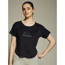 MKH Women Dri-FIT Typography Printed Round Neck Relaxed Fit T-shirt-picture-33