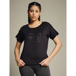 MKH Women Dri-FIT Typography Printed Round Neck Relaxed Fit T-shirt-picture-27