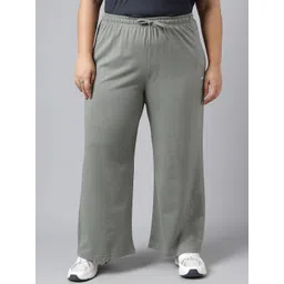 MKH Women Plus Size Wide Leg Gym Track Pants-picture-20