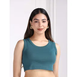 Mlada Round Neck Regular Fit Sleeveless Cotton Ribbed Top-picture-31