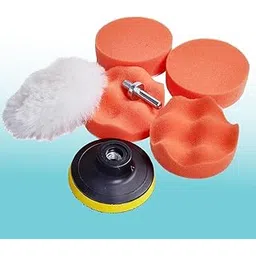 MLD 3"" Car Foam Drill Polishing Buffing Pad Kit -Drill Attachment DKCP-804(3inch, 7Pcs Polisher Kit) Pack of -1-picture-20