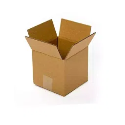 MM WILL CARE 4x4x4 inch 3 Ply Brown Paper Corrugated Golden Box MMWILL21237 (Pack of 100)-picture-24