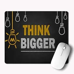 MM9E Non-Slip Think Bigger, Motivational Quotes Printed Mouse Pad for Gaming Computer, Laptop, PC Mouse Pad (Multicolor)-picture-29