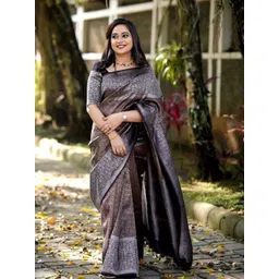 MN Venture Woven Design Zari Art Silk Handloom Banarasi Saree-picture-20