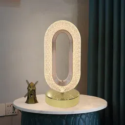 mobizac Crystal Diamond Lamp - Oval Shape Table Lamp-picture-24