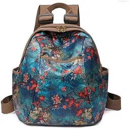 moca Fashionable Casual Nylon Backpack for Womens Girls M Size Multipurpose BagPack Travel, Casual, College, Office, Work Gift Bag Women (Maple Leaf)-picture-42