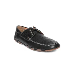 Mocas Men Black Derbys with Laser Cuts-picture-28