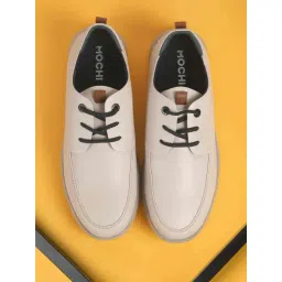 Mochi Beige Derby Shoes-picture-48