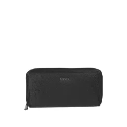 Mochi Black Solid Zip Around Wallet For Women-picture-14