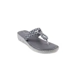 Mochi Braided T-Strap Slip-On Leather Flats-picture-25