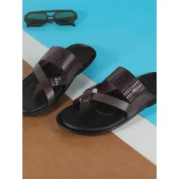 Mochi Brown Cross Strap Sandals-picture-46