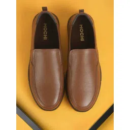 Mochi Brown Formal Slip-Ons-picture-23