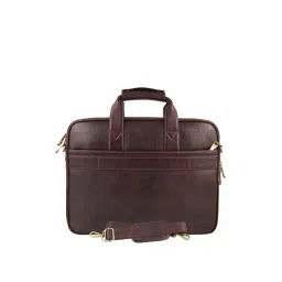 Mochi Brown Solid Laptop Messenger Bag-picture-17