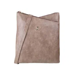 Mochi Brown Solid Medium Sling Handbag-picture-33