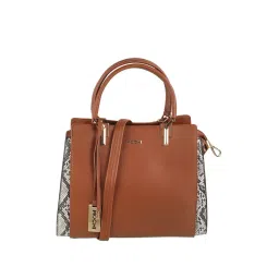 Mochi Brown Synthetic Textured Handbag-picture-44