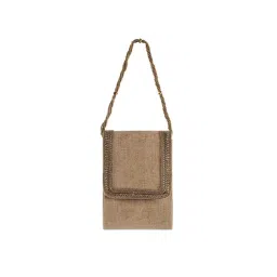 Mochi Brown Textured Mobile Pouch-picture-23