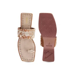 Mochi Embellished Ethnic One Toe Flats image 4