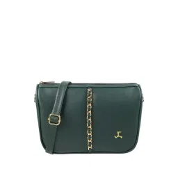 Mochi Green Solid Medium Sling Handbag-picture-10