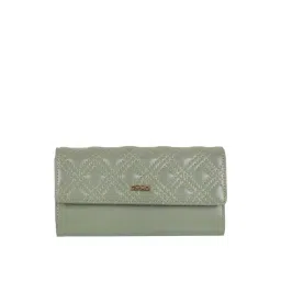 Mochi Green Synthetic Quilted Tri-Fold Wallet-picture-18