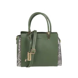Mochi Green Synthetic Textured Handbag-picture-41
