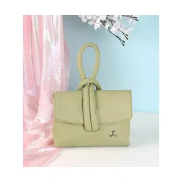 Mochi Light Green Solid Medium Sling Handbag-picture-21