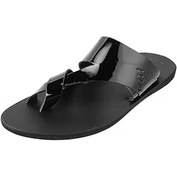 mochi Men Casual Glossy Strappy Stylish Slipper Sandals-picture-10