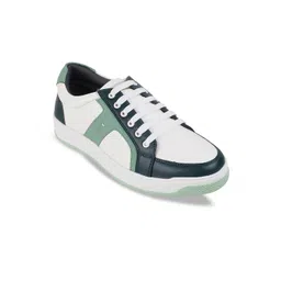 Mochi Men Colourblocked Comfort Insole Contrast Sole Lace-Ups Sneakers-picture-22