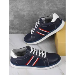 Mochi Men Colourblocked Lace-Ups Leather Sneakers-picture-40