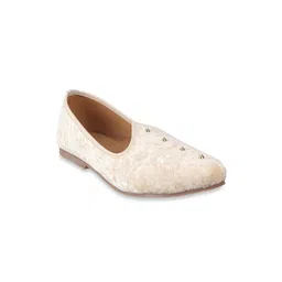 Mochi Men Gold-Toned Ethnic Shoe-Style Sandals-picture-41