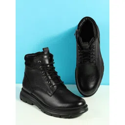 Mochi Men Leather Casual Regular Boots-picture-13