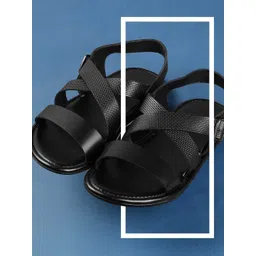 Mochi Men Leather Comfort Sandals With Buckle-picture-24