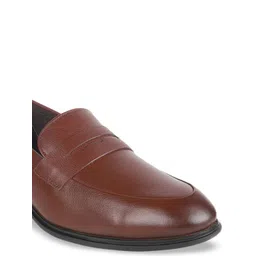 Mochi Men Leather Slip-On Formal Loafers Shoes image 4