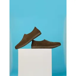 Mochi Men Leather Slip-On Round Toe Loafers-picture-31