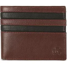 mochi Men Maroon Genuine Leather Formal Wallet with Card Slots (21-68)-picture-28