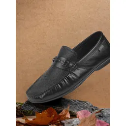 Mochi Men Perforations Leather Driving Shoes-picture-34