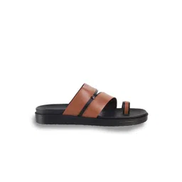 Mochi Men Textured Leather Comfort Sandals image 3