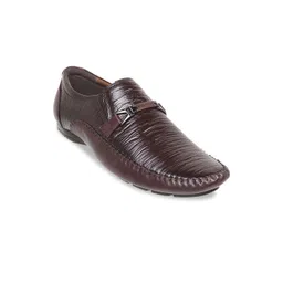 Mochi Men Textured Leather Formal Loafers-picture-34