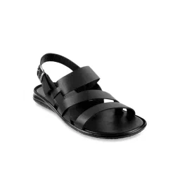 Mochi Men's Black Back Strap Sandals-picture-45