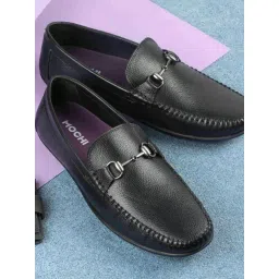 Mochi Men's Black Casual Loafers-picture-39