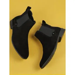 Mochi Men's Black Chelsea Boots-picture-35