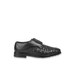 Mochi Men's Black Derby Shoes-picture-36